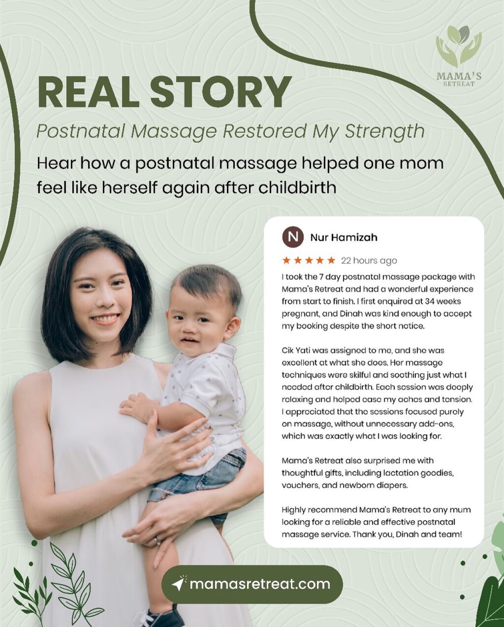 Instagram post from mamasretreat.sg. This post is in position 7.